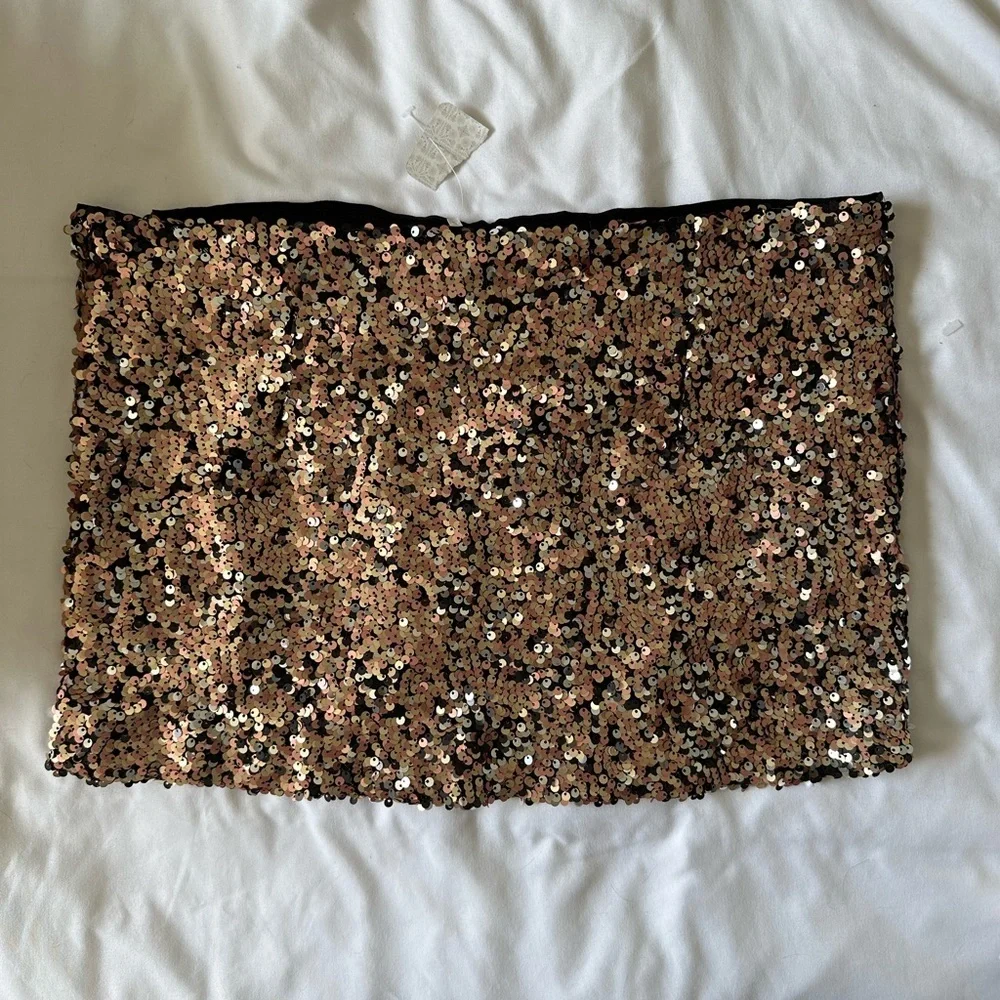 Free People NWT Annalise Sequin Mini in Multi Combo Size 4 - Picture 6 of 9
